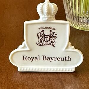 VTG ca 1968-1972 Royal Bayreuth Tettau Bavaria Germany porcelain dealer plaque